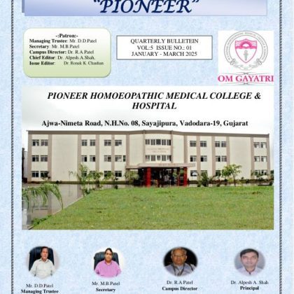 PIONEER NEWS BULLETIN JANUARY 2025 TO MARCH 2025