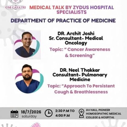 Medical Talk by Zydus Hospital Specialists