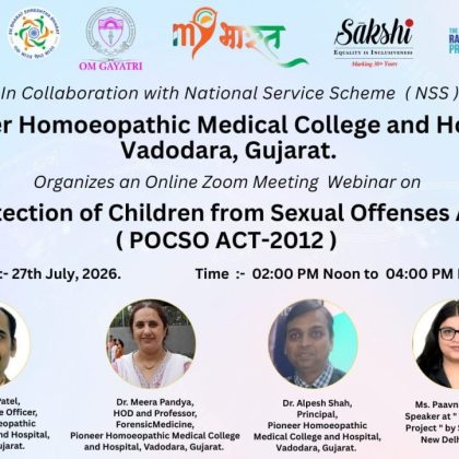 Webinar on Protection of Children from Sexual Offences (POCSO) Act, 2012